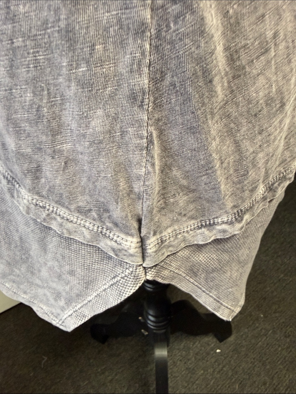 Jess & Jane Gray Artistic Tunic Top Small Made in USA Soft Boho Zen Print - Picture 9 of 9